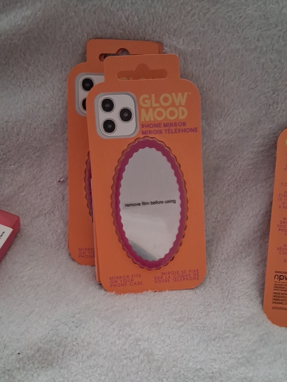 Phone Mirror - Pink Accent